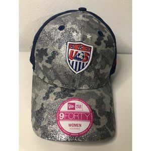 New Era Cap- Womens Glamo Camo US Soccer Hat
